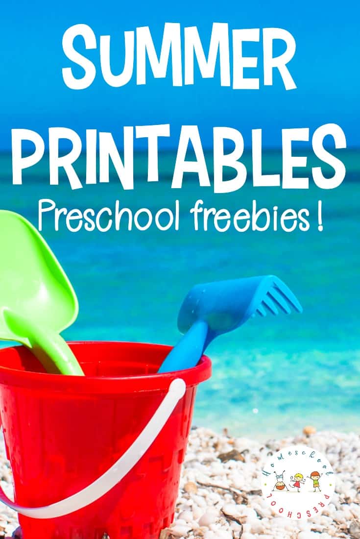 Looking for something fun to do with your preschoolers? These free summer printables are just what you need to entertain your little ones on a hot summer day.