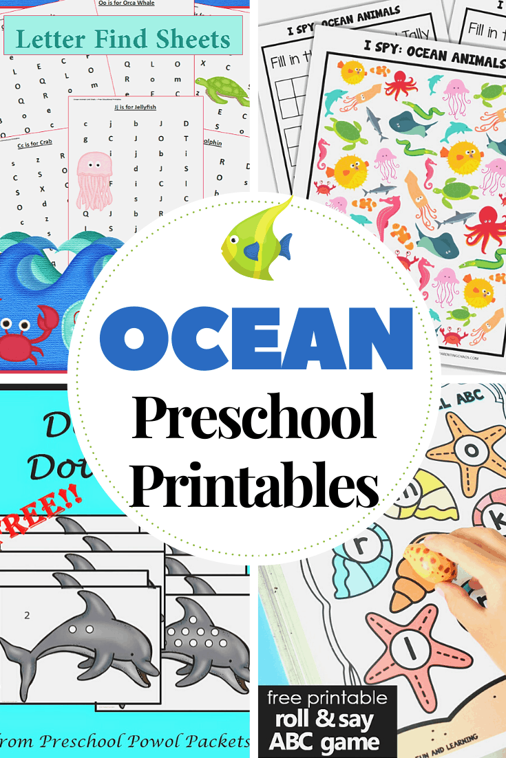 This amazing collection of preschool ocean theme printables is perfect for your summer activities. Kids can learn more about oceans and ocean animals.