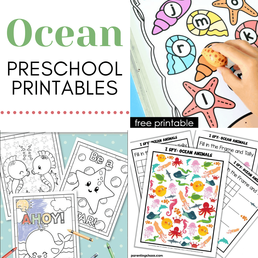 This amazing collection of preschool ocean theme printables is perfect for your summer activities. Kids can learn more about oceans and ocean animals.