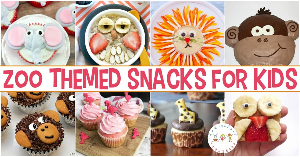 Whether you're gearing up for a trip to the zoo or just looking for something fun to do, whip up one of these zoo snacks for preschoolers for a fun treat!