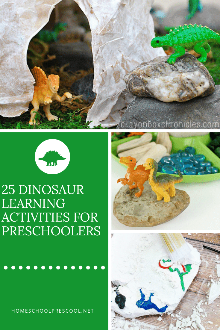 Don't miss these hands-on dinosaur learning activities. They are perfect for toddlers, preschoolers, and kindergarten dinosaur fans!