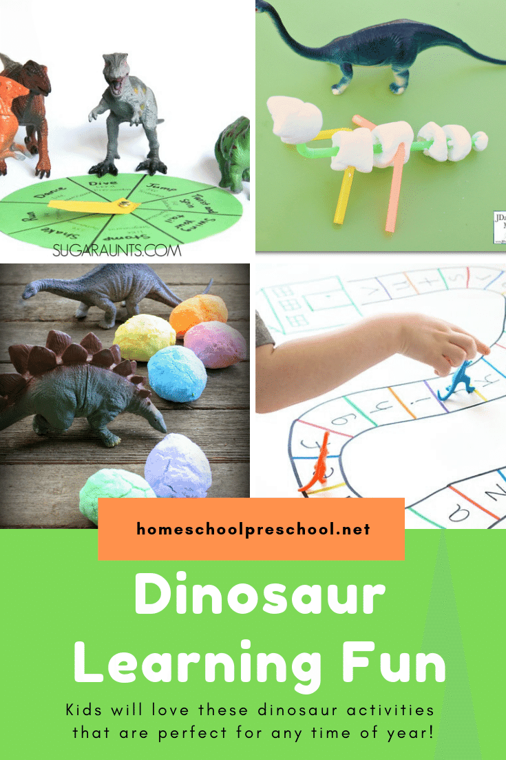 Don't miss these hands-on dinosaur learning activities. They are perfect for toddlers, preschoolers, and kindergarten dinosaur fans!