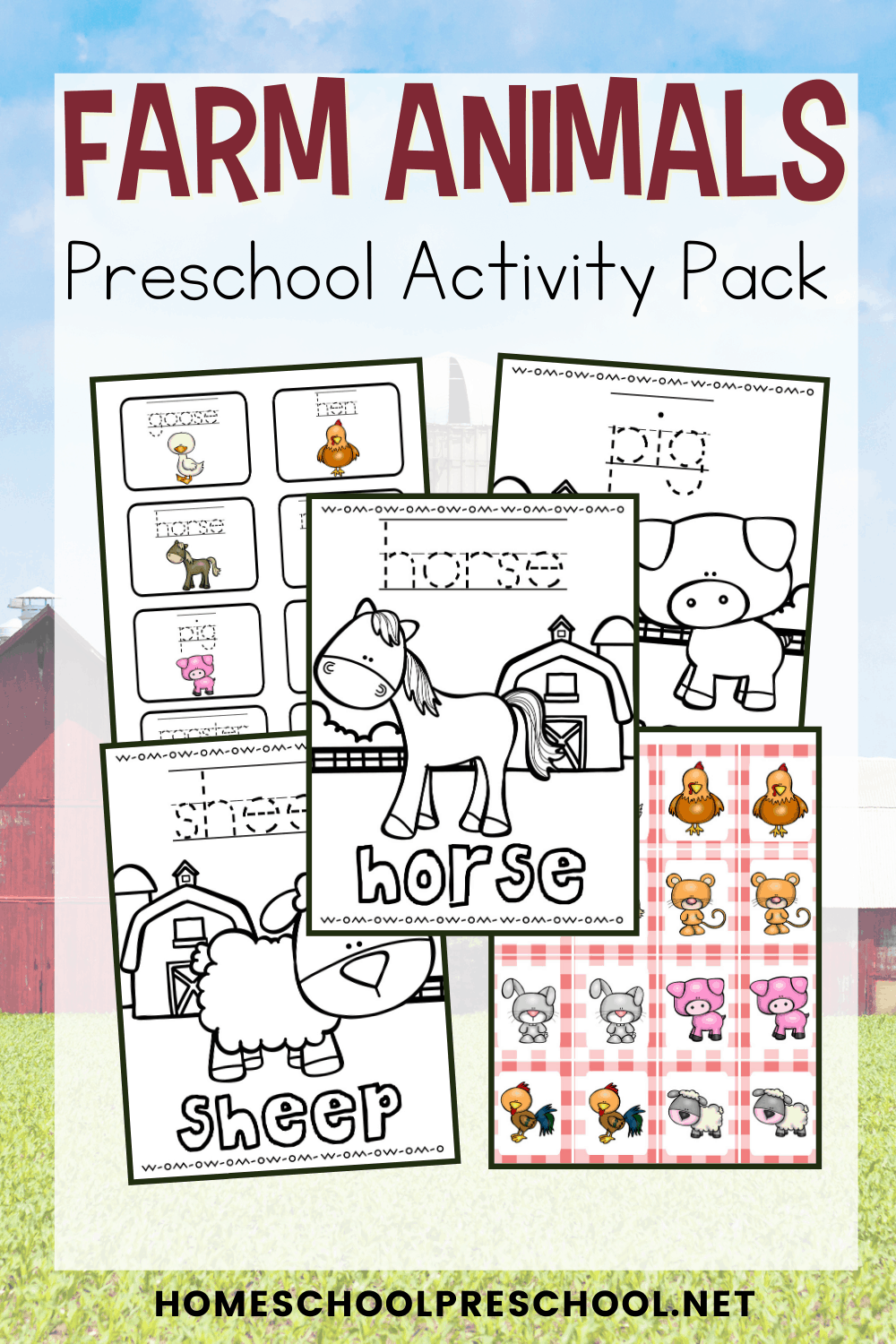 Farm Animals Activities for Preschoolers