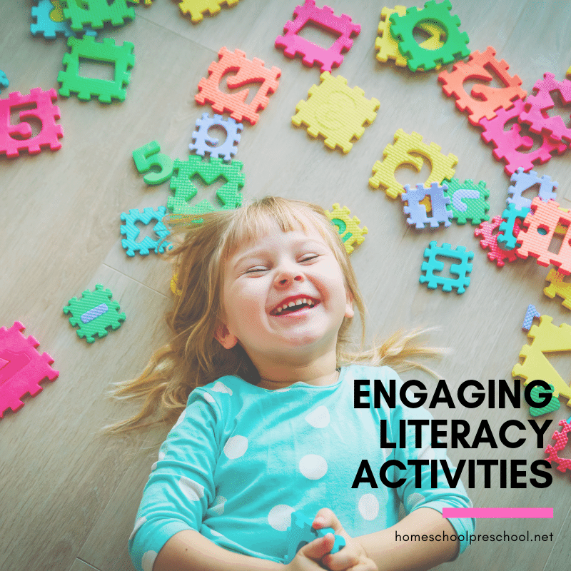 Build your preschoolers reading skills with one or more of these literacy activities for preschoolers. Find crafts, printables, book lists, activities, and more.