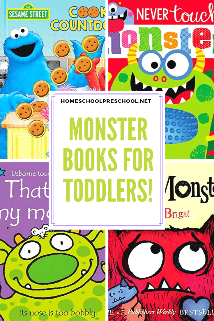 This October, as we head into the Halloween season, fill your book basket with monster books for toddlers. These board books are perfect for little hands.
