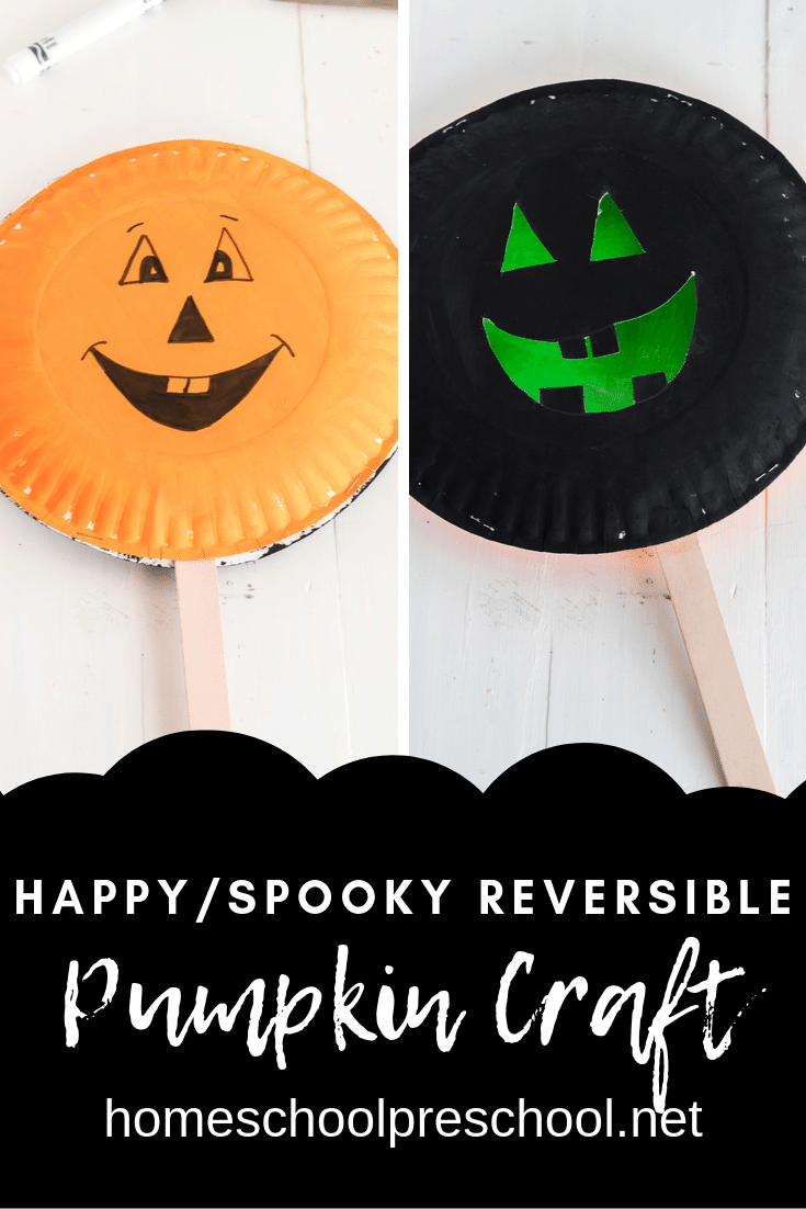 Paper Plate Preschool Pumpkin Craft