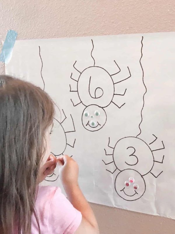 Counting Spider Eyes Halloween Math Activity