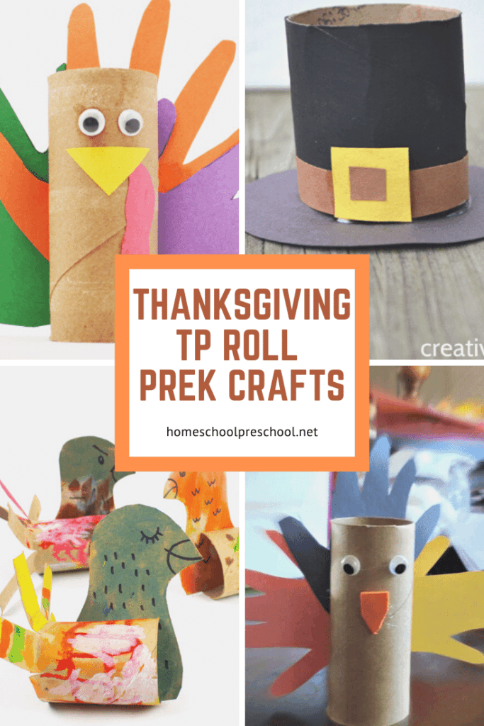 These Thanksgiving toilet paper roll crafts are perfect for young crafters. Preschool and kindergarten kiddos will enjoy making them for the holidays.