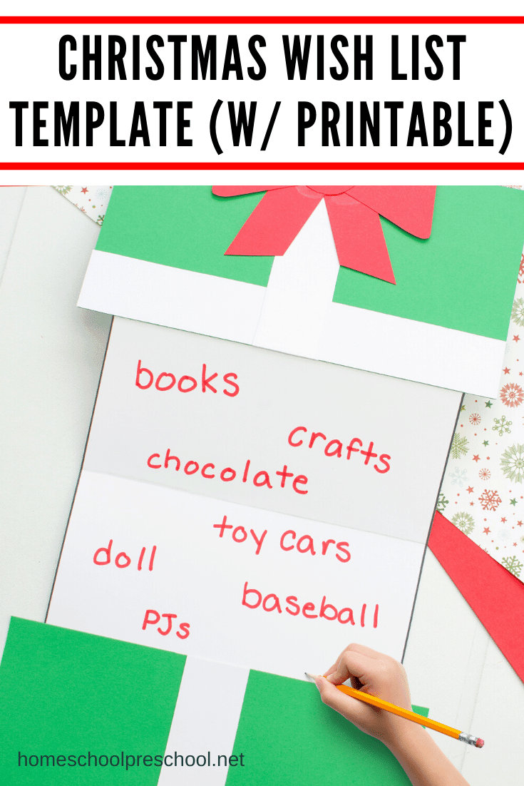 Your kids will love making this foldable Christmas present craft! They can use this Christmas list template to tell Santa exactly what they want this year.