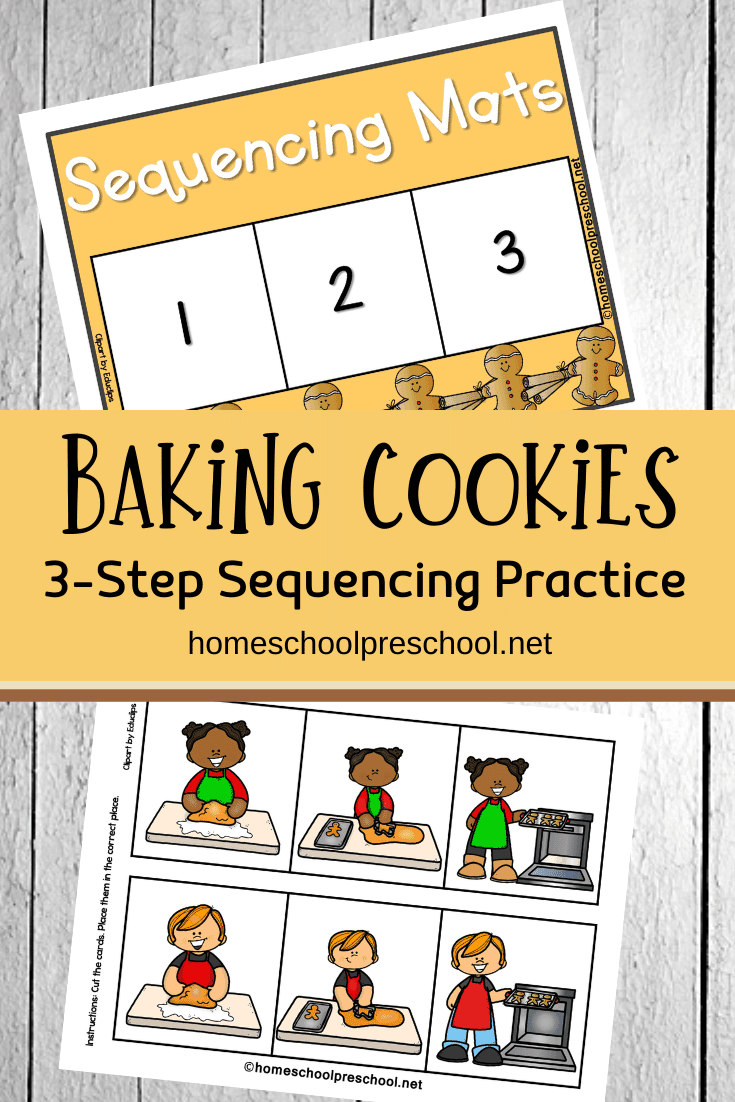 This Christmas, preschoolers can practice sequencing with this 3-step gingerbread sequencing mat. Available in both color and line art.