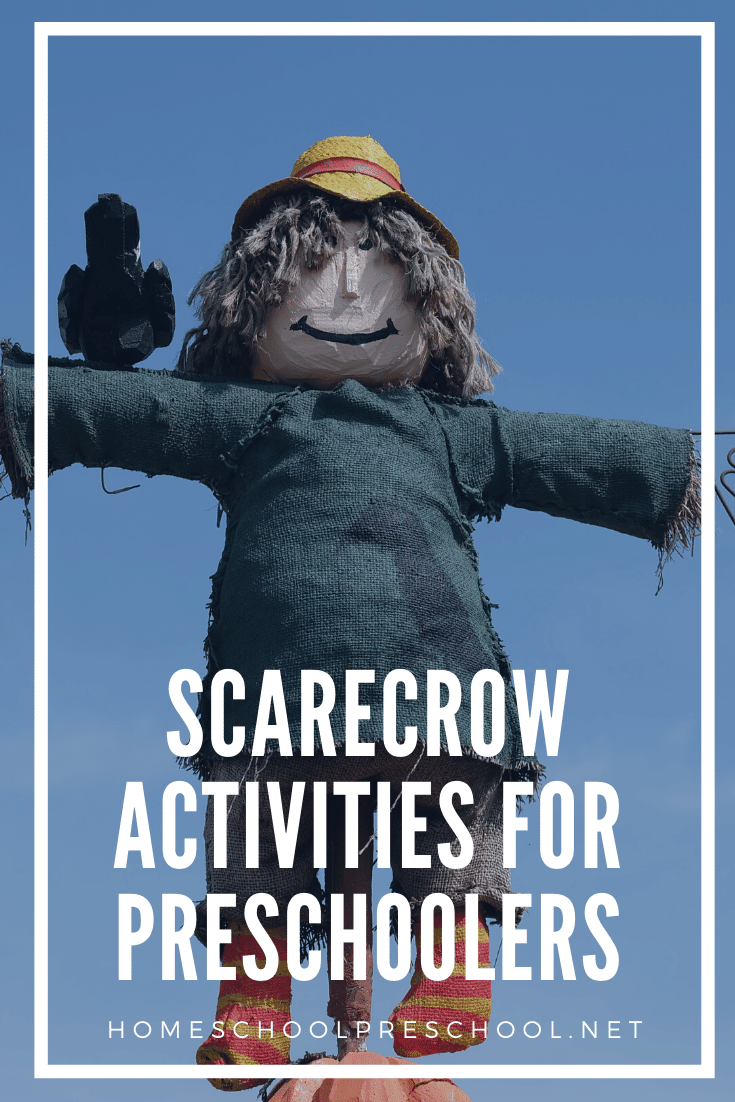 Spectacular scarecrow activities for preschoolers! Find crafts, printables, book lists, and more. Come on over to discover them all!
