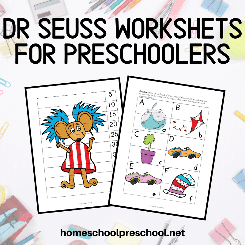 You can use these Dr Seuss worksheets to celebrate Dr Seuss birthday or any day. Kids love Dr Seuss and they'll love these activities!