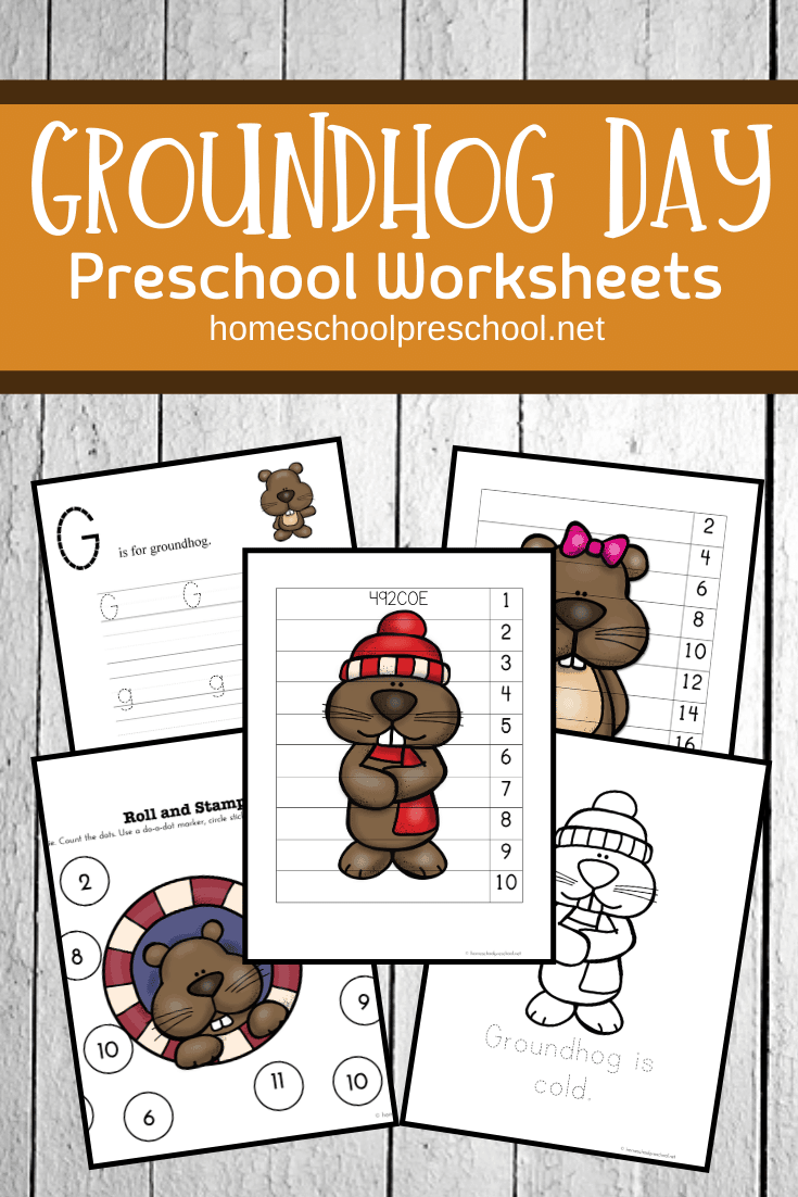 February 2nd is Groundhog Day! Learn about this unique holiday with our Groundhog Day worksheets designed for preschoolers!