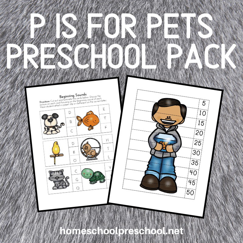 Looking for a new printable pack to use with your preschoolers? Don't miss these pet activities for preschool! Fun math and literacy activities.
