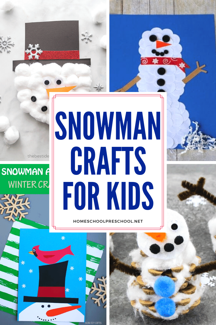 This winter, give these snowman preschool crafts a try. Your kids will love making melted snowmen, paper crafts, and more!