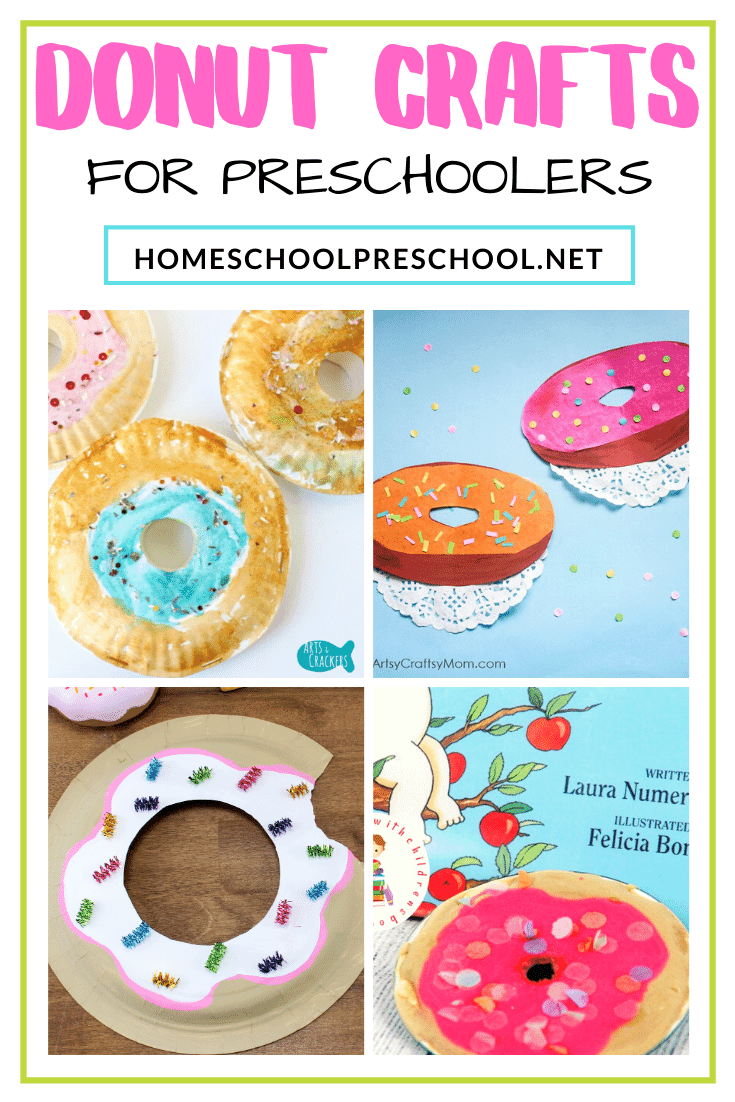 Whether you're looking for a craft for National Donut Day (June 5) or just something fun to do with your kids, don't miss these donut crafts for preschoolers!