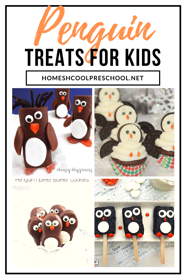 Add one or more of these penguin snacks for preschoolers to your winter activities. Each one is perfect for National Penguin Day or any day!