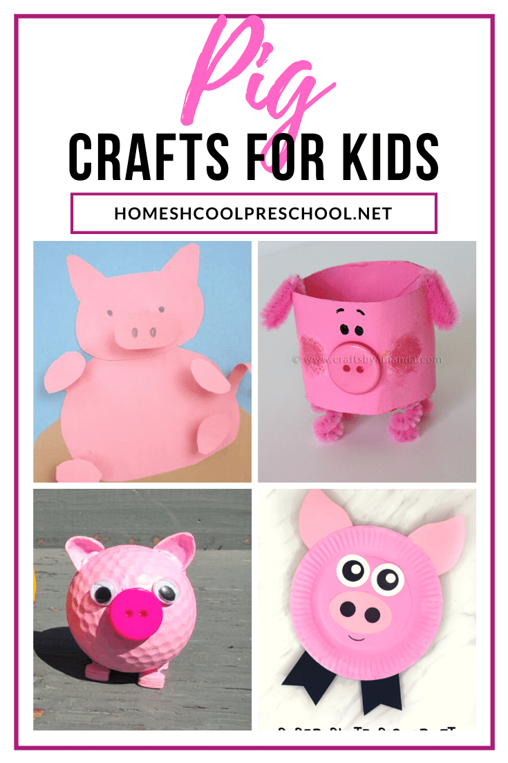 Add one or more of these simple pig crafts for preschoolers to your farm or animal themed activities. Also perfect for National Pig Day on 3/1!