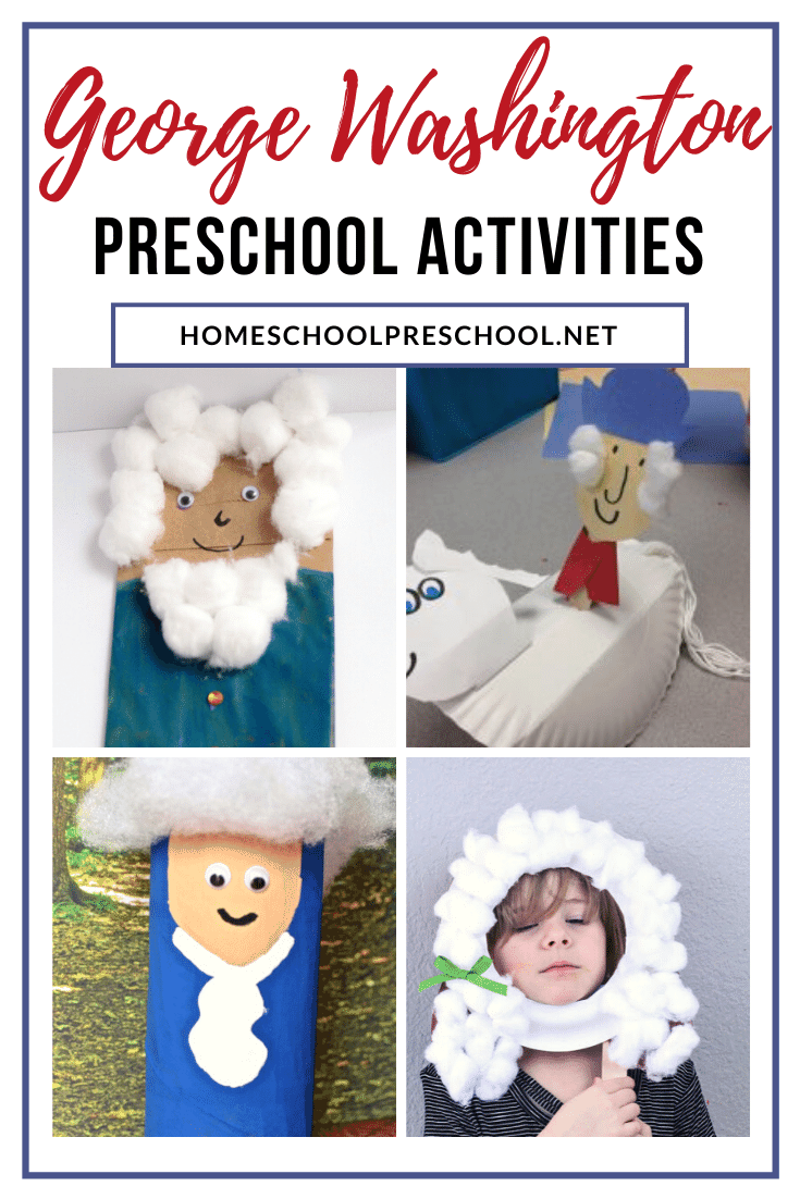 During February, as you study the presidents, be sure to check out these preschool George Washington activities! Perfect for Washington's birthday, too!