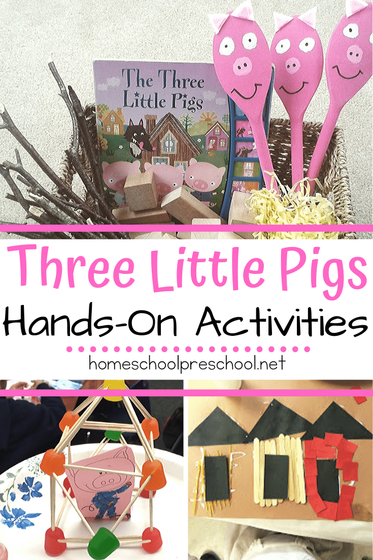 Your kids will love diving deep into the story with these hands-on Three Little Pigs preschool activities! Worksheets, STEM challenges, and crafts galore!