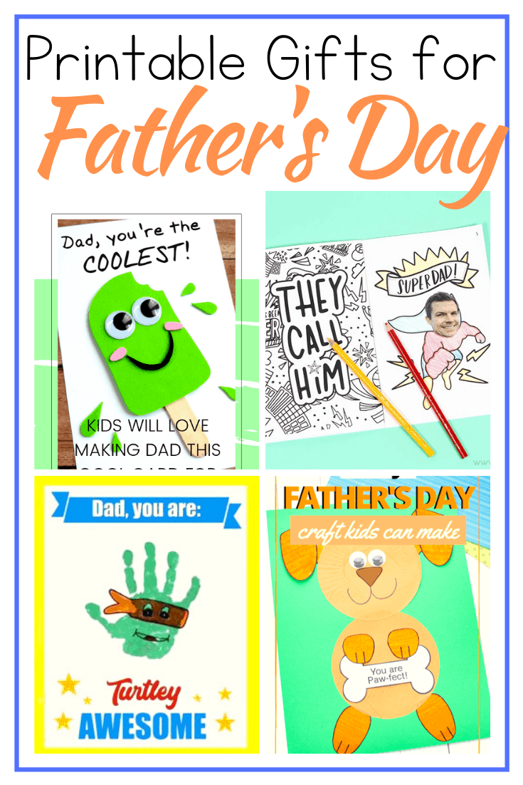 Download and print the free templates featured here, and your kids can show Dad some love with these printable Father's Day crafts! 
