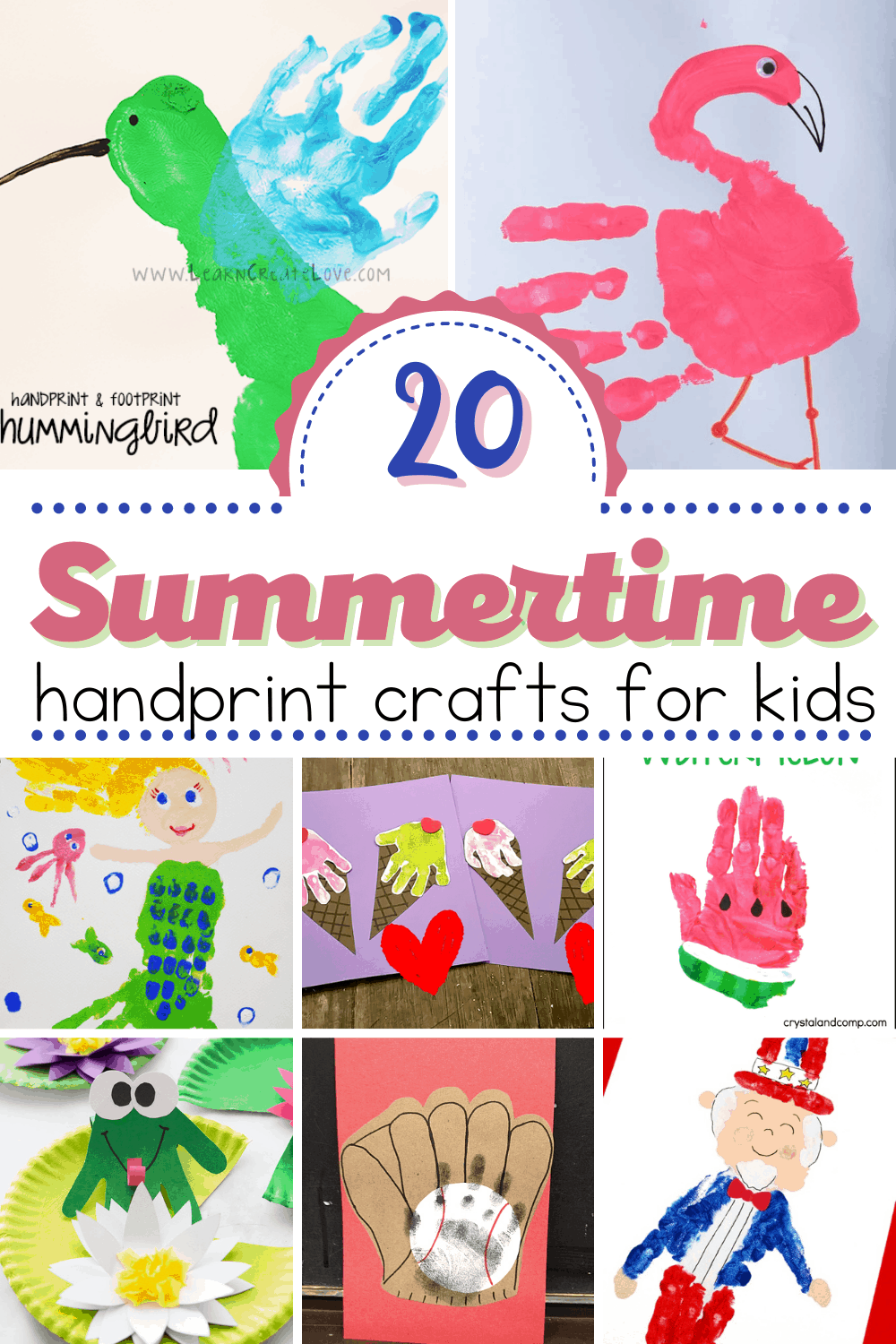 Summer Handprint Crafts