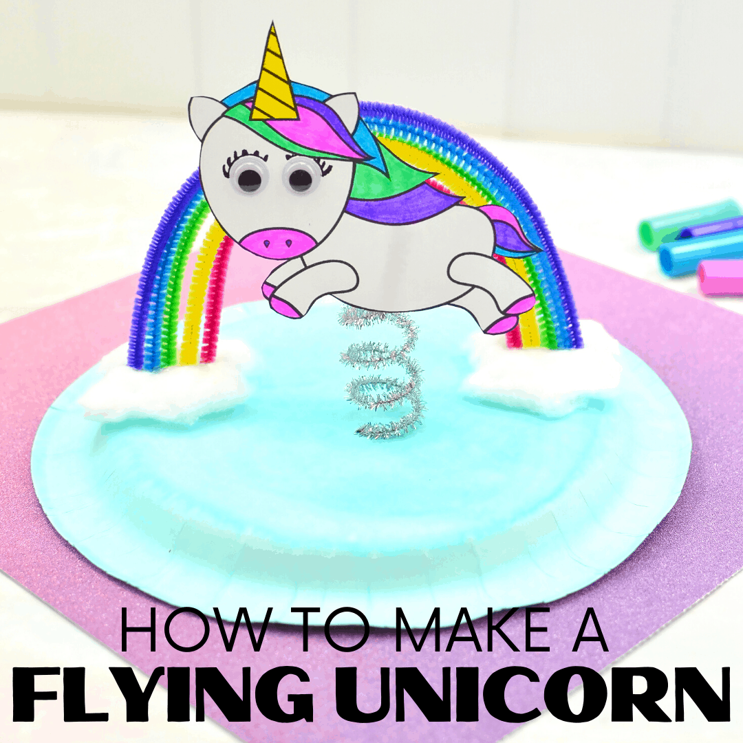 Do your kids love unicorns? If so, you NEED this unicorn paper plate craft! To make it easy for you, I've got a free unicorn template for you, too!