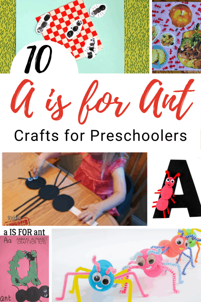 Ant crafts for preschoolers are perfect for spring and summer months! You can add them to your letter Aa, insect, or picnic themed units. 