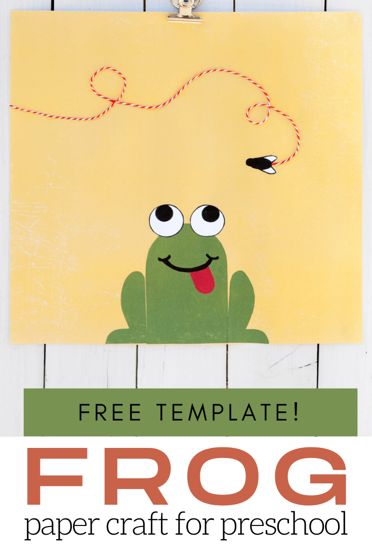 What an adorable frog paper craft for kids! The printable frog craft template makes it easy for kids of all ages to make this one.