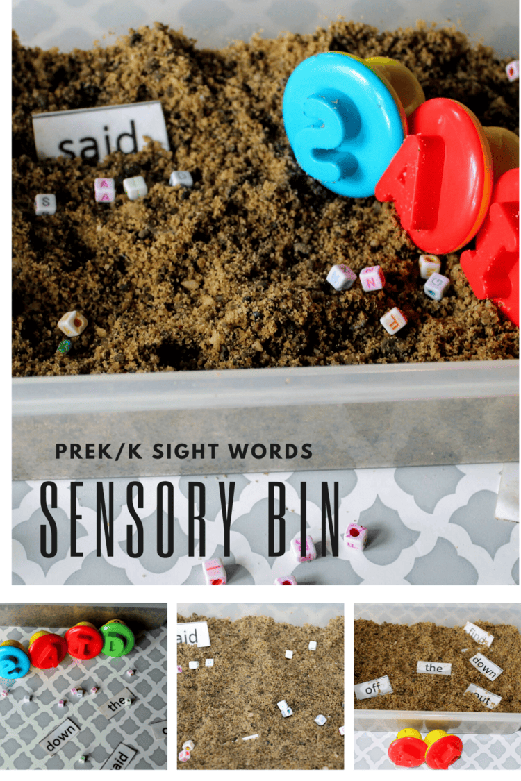 Sight Words Sensory Bin
