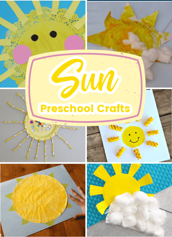 Whether you're looking for a fun summer craft or one to warm you up in the winter, these sun crafts are great for preschoolers and kindergarteners.