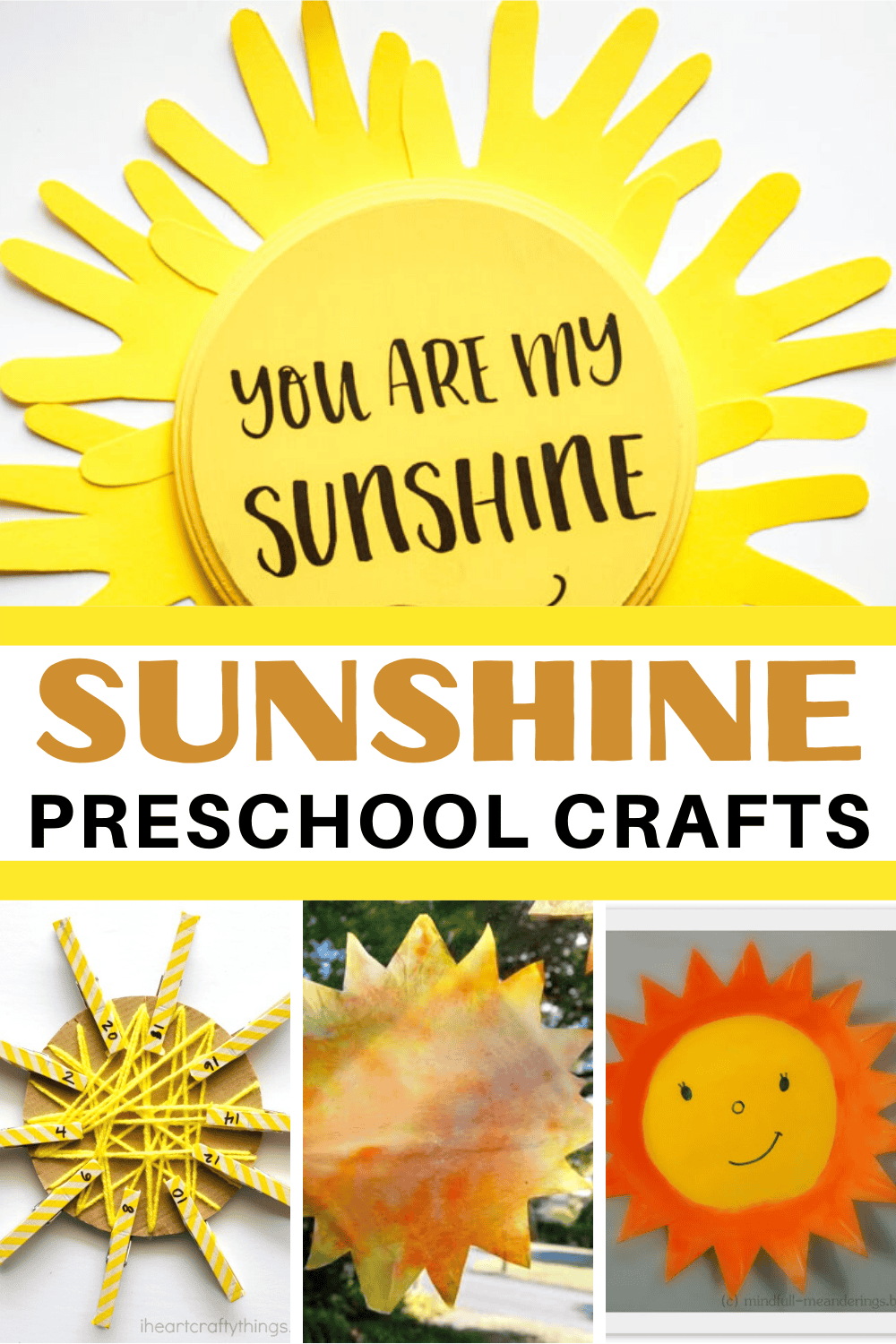 Whether you're looking for a fun summer craft or one to warm you up in the winter, these sun crafts are great for preschoolers and kindergarteners.