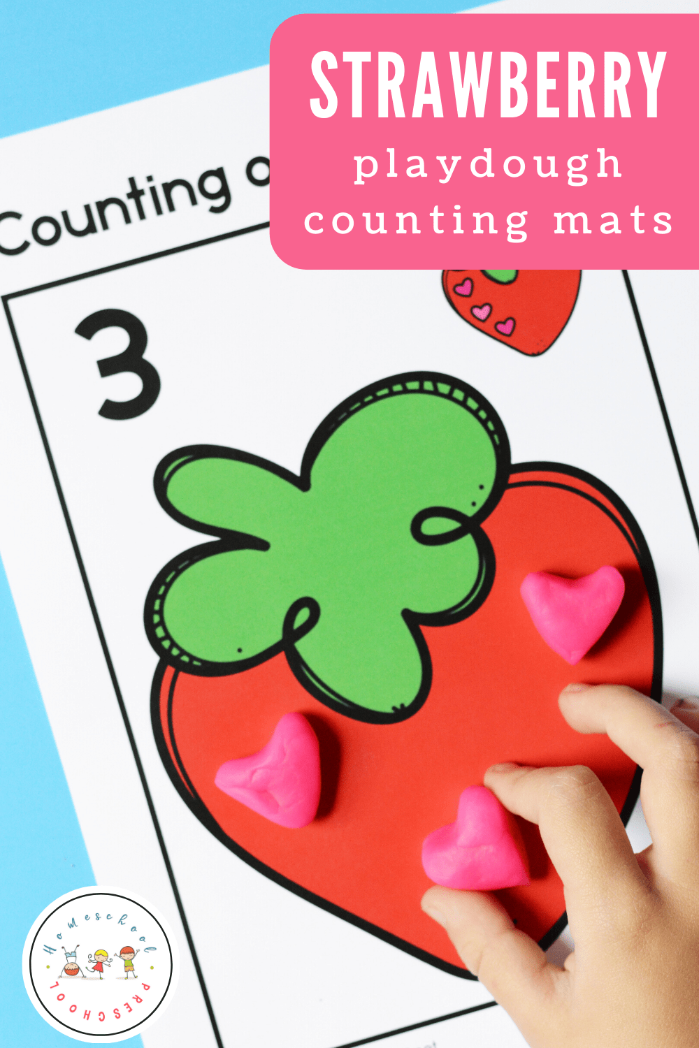 Strawberry Playdough Mats