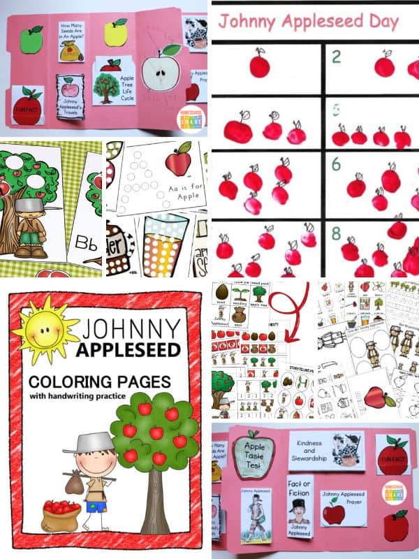 Printable Johnny Appleseed Activities
