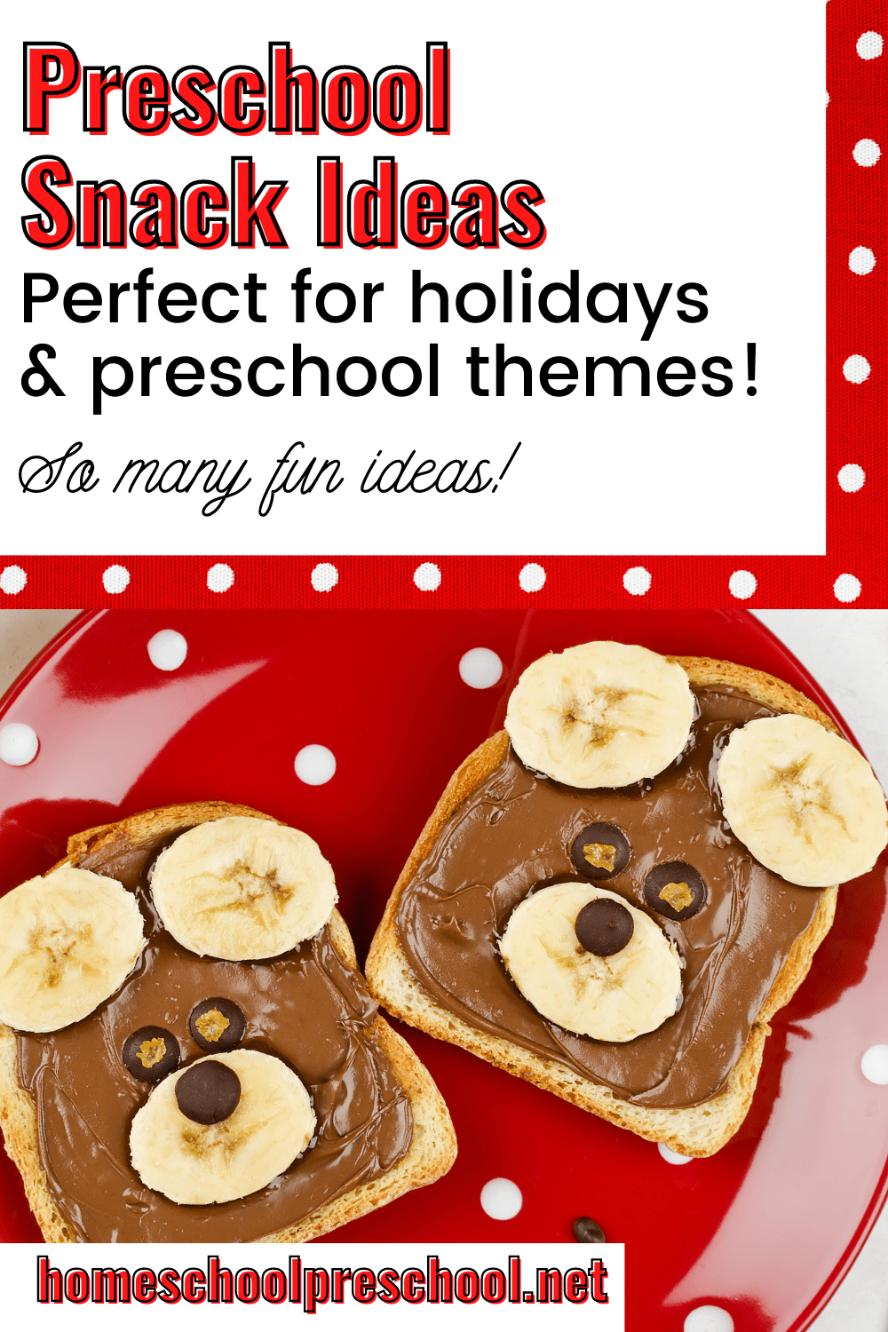 Preschool Snack Ideas
