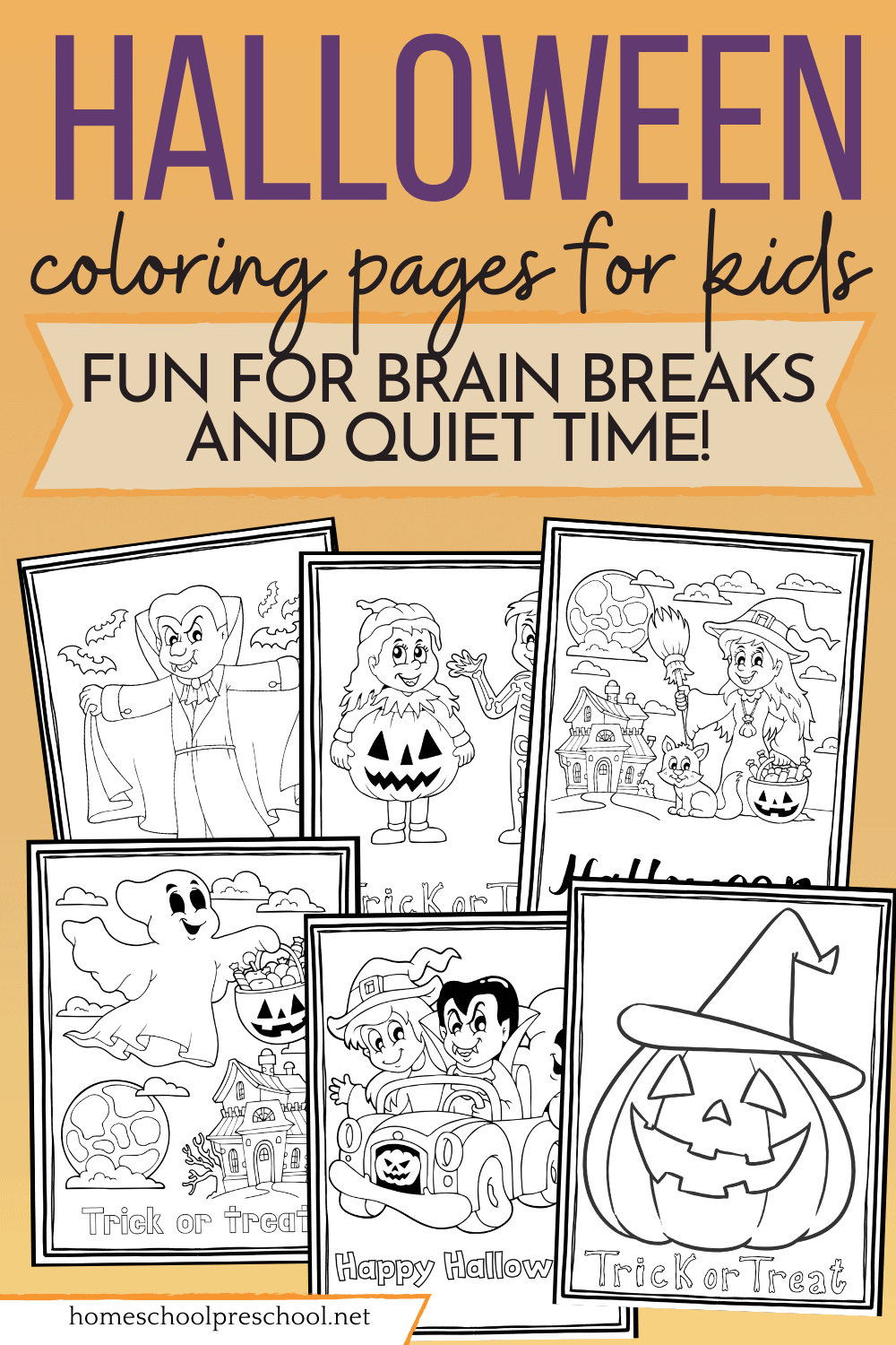 Halloween Pictures to Color