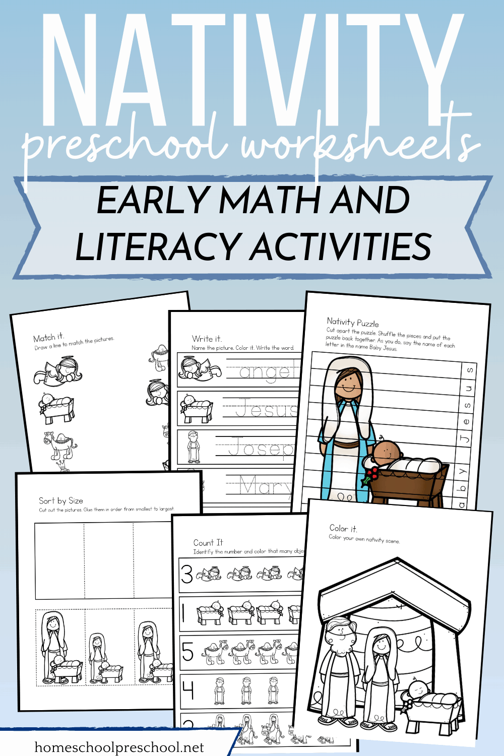 Nativity Worksheets