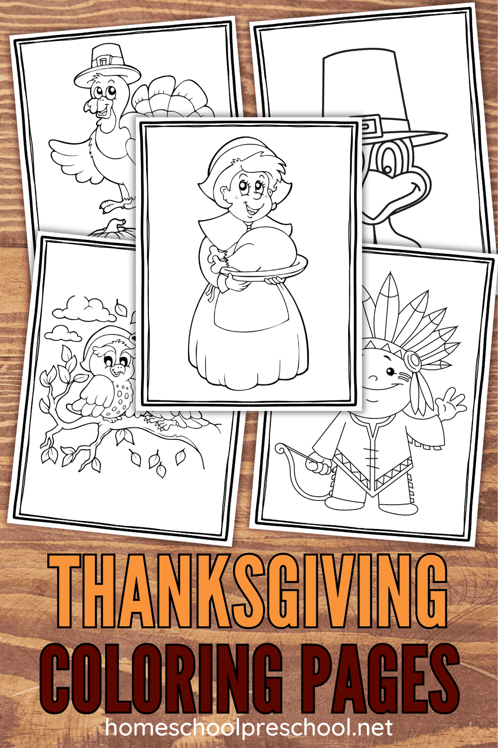 Preschool Thanksgiving Coloring Pages