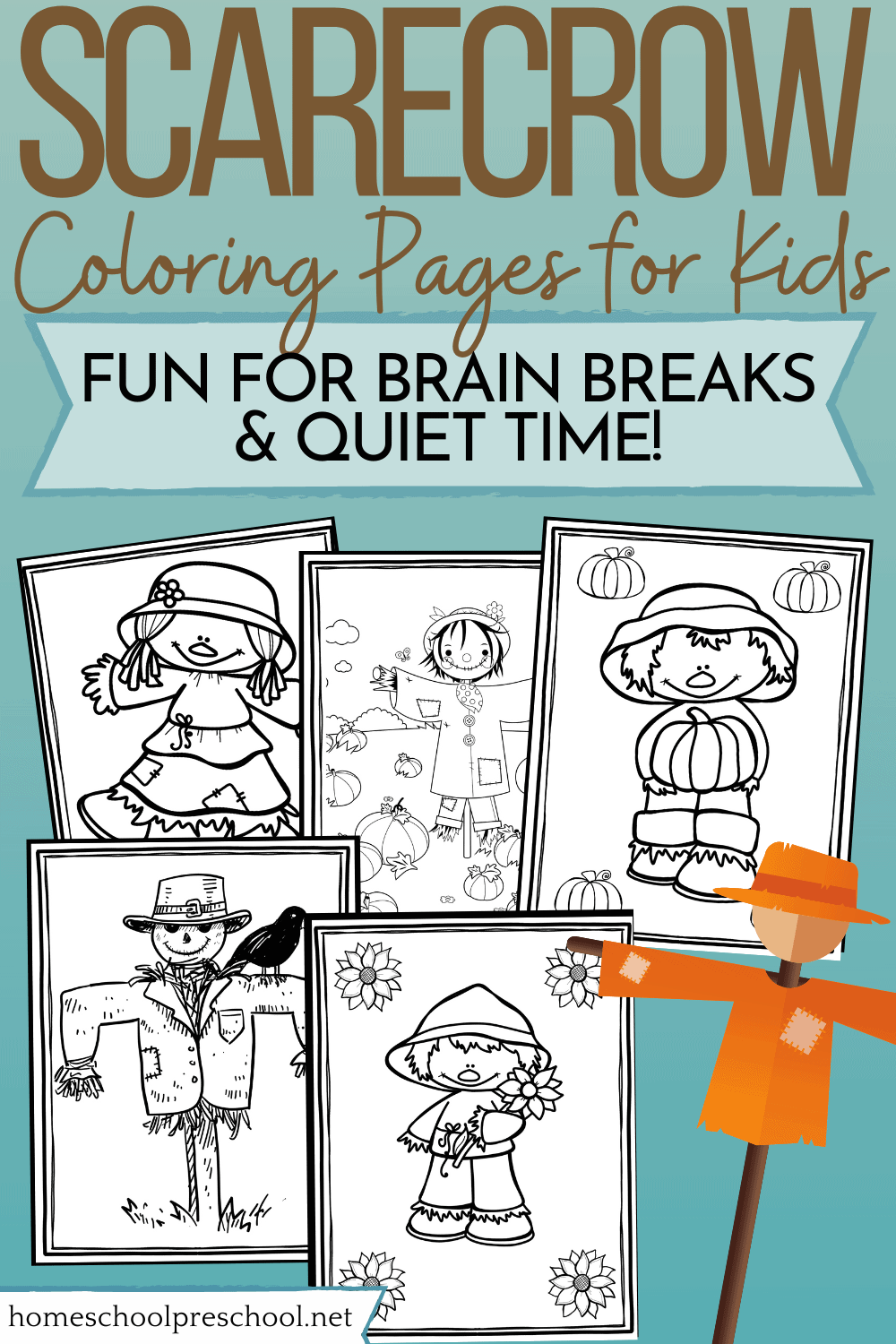 Scarecrow Coloring Pictures