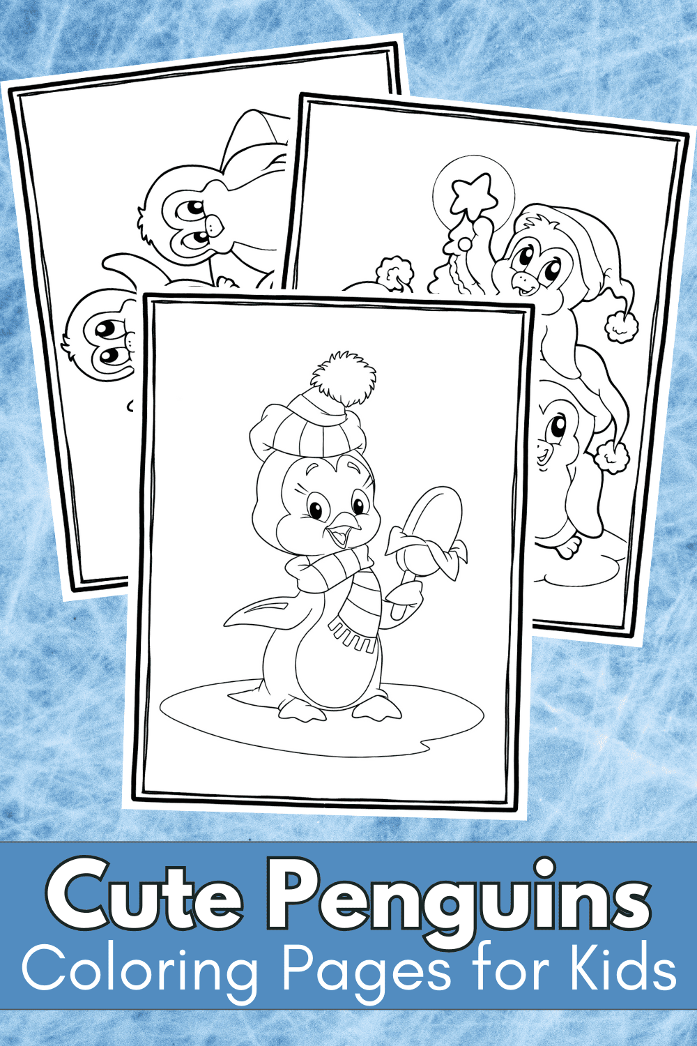 Cute Penguin Coloring Pages