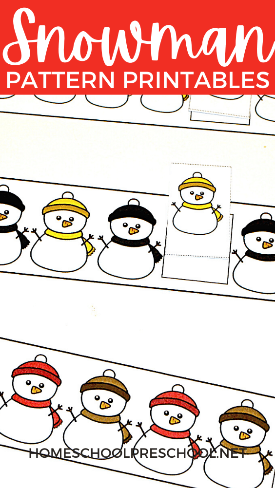 Snowman Pattern Printables