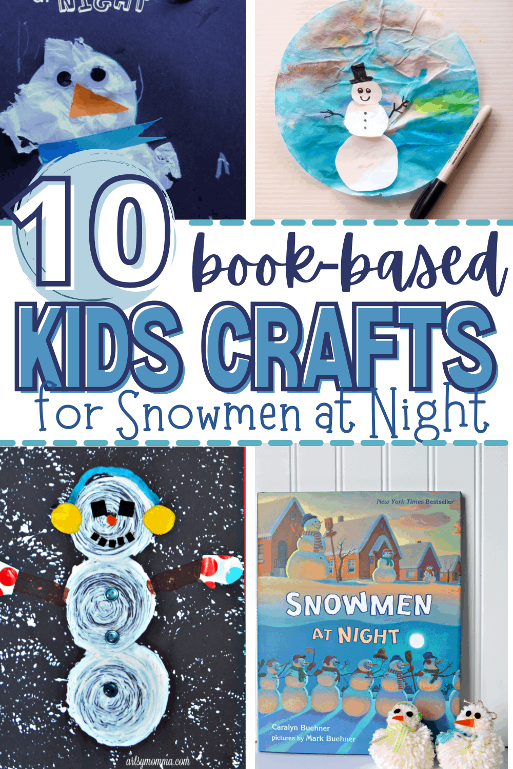 Snowmen at Night Crafts
