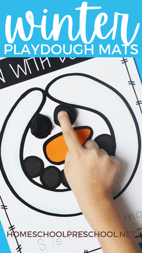 Winter Playdough Mats