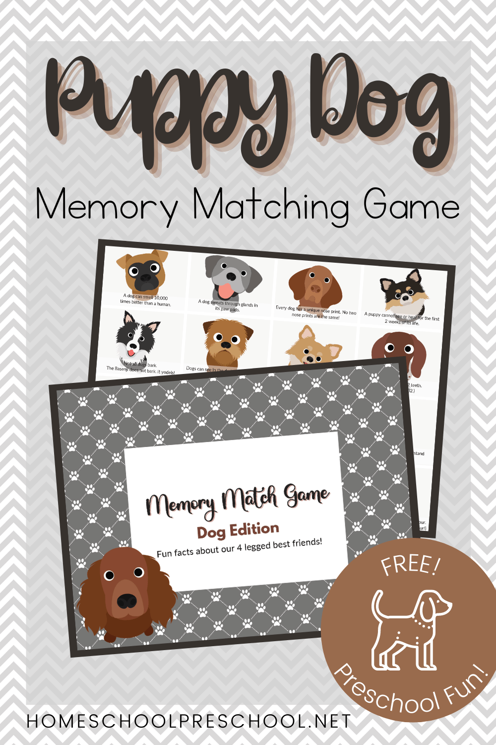 Dog Memory Matching Game