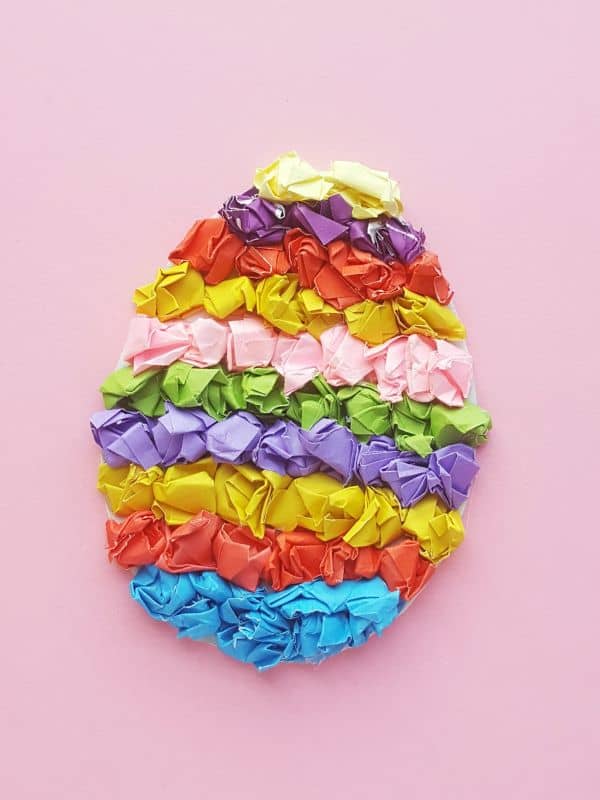 Tissue Paper Easter Egg Craft