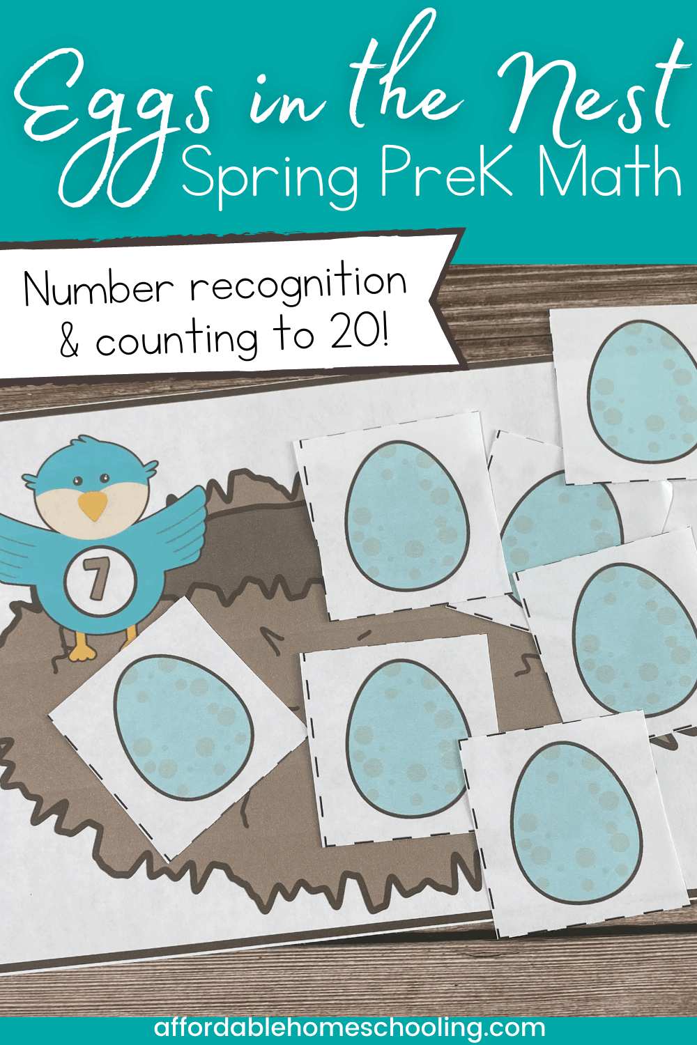 Birds Nest Preschool Math