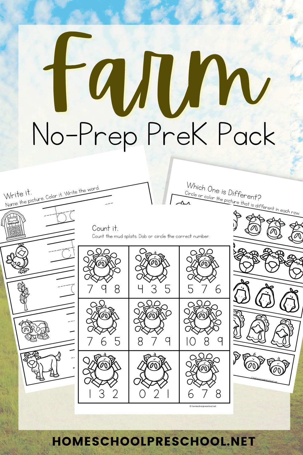 No-Prep Farm Printables