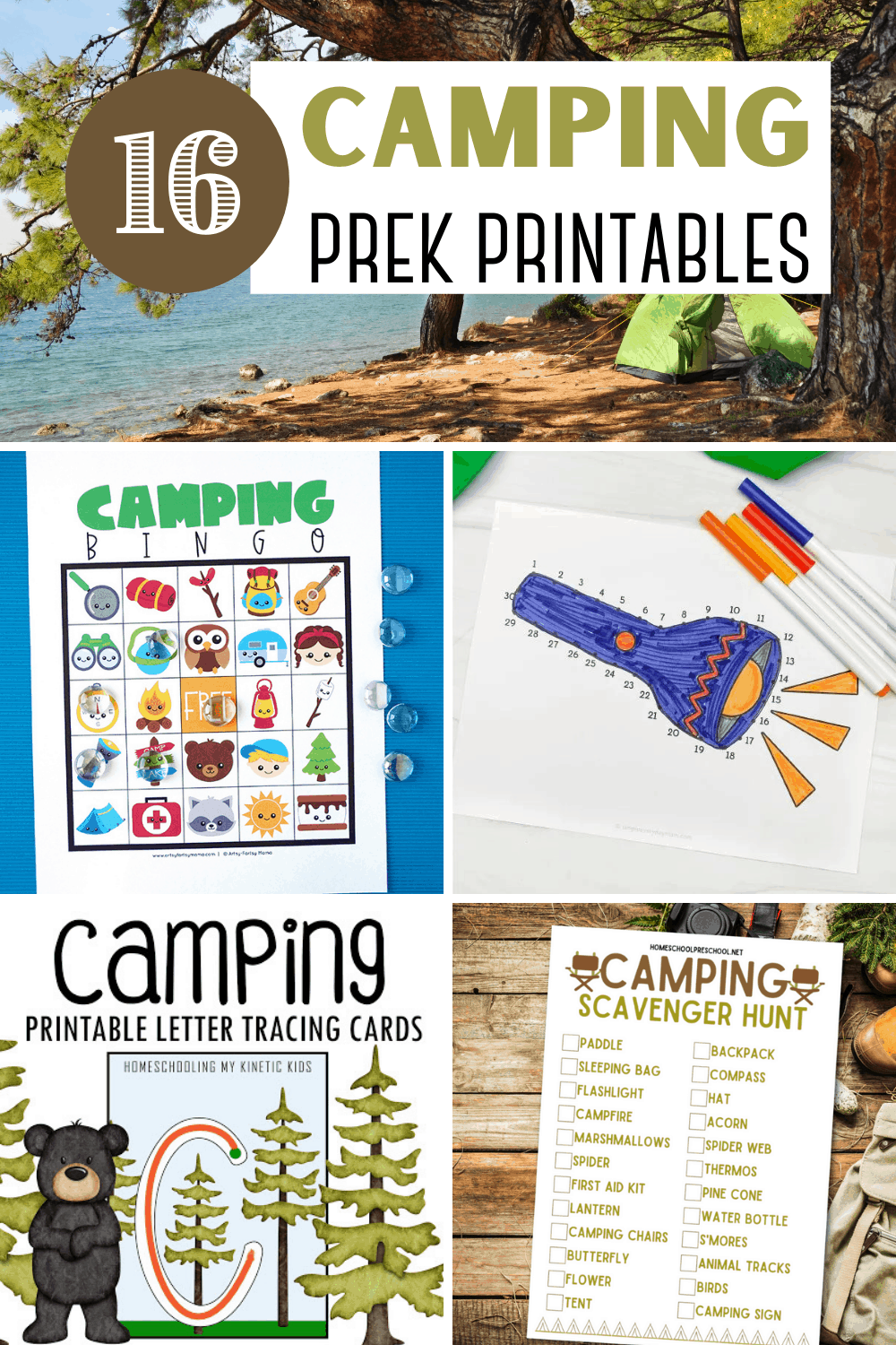 Preschool Camping Theme Printables
