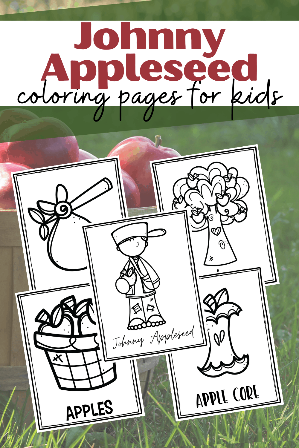 Johnny Appleseed Coloring Pages