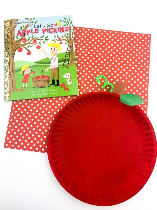 Paper Plate Apple Craft